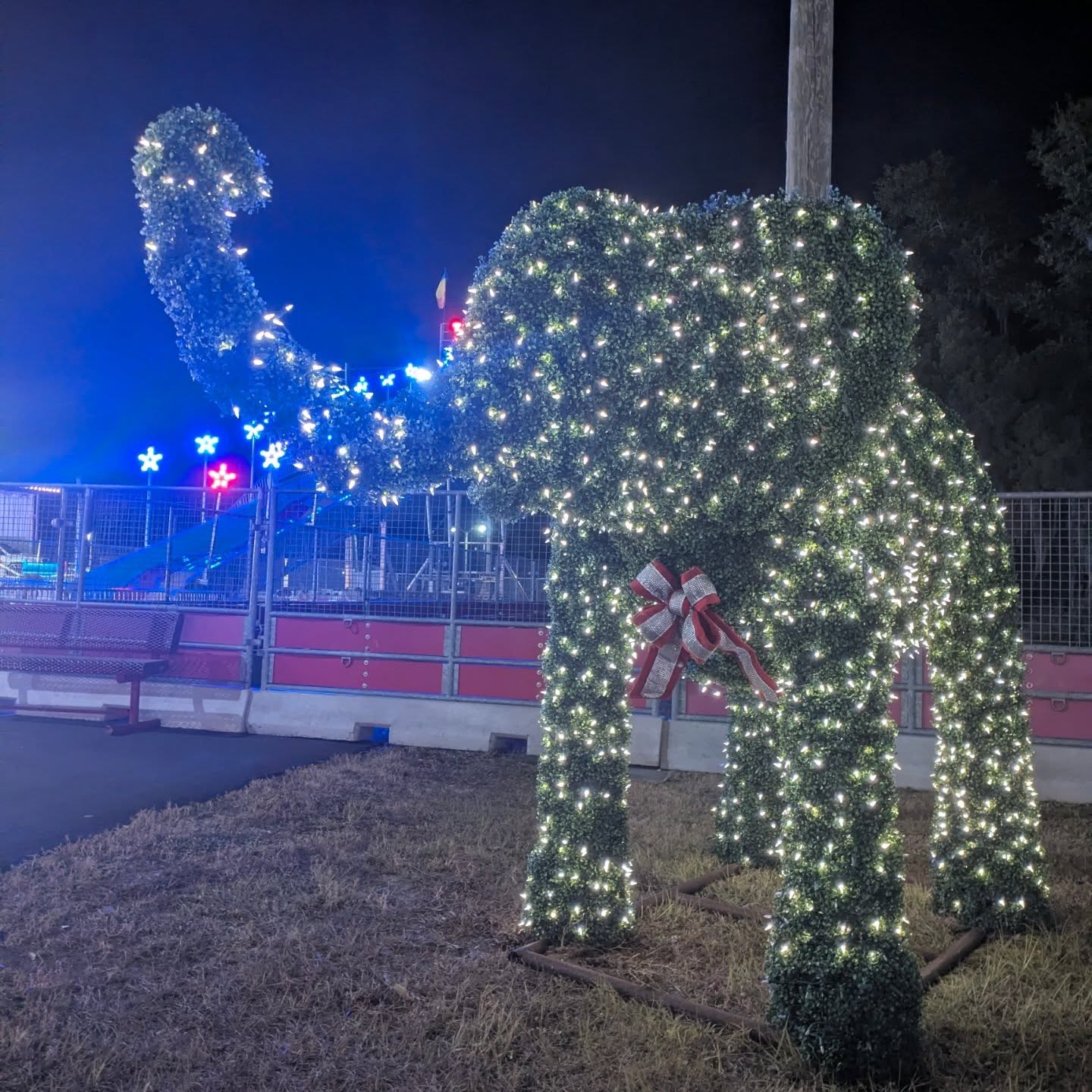 Digital Art Piece - Lights Elephant